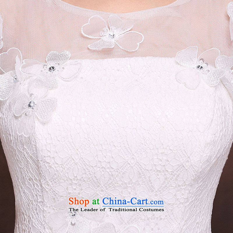 The bride wedding dresses new 2015 stylish and simple Korean short word, princess shoulder white Wedding Theme Sau San long) , L Ho full Chamber , , , shopping on the Internet