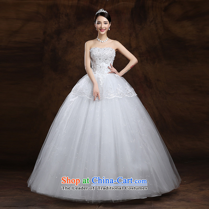 The first white into about the new 2015 Spring dress Korean brides white breast tissue of the funds from the alignment of the Sau San XXL, white white first into about shopping on the Internet has been pressed.