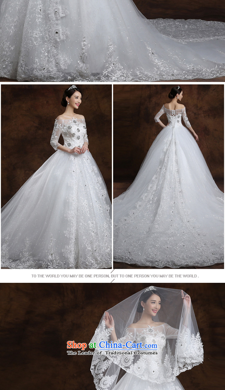 The first white into about Korean word shoulder large tail wedding Sau San bride wedding dresses new 2015 Spring/Summer Wedding XXL picture, prices, brand platters! The elections are supplied in the national character of distribution, so action, buy now enjoy more preferential! As soon as possible.