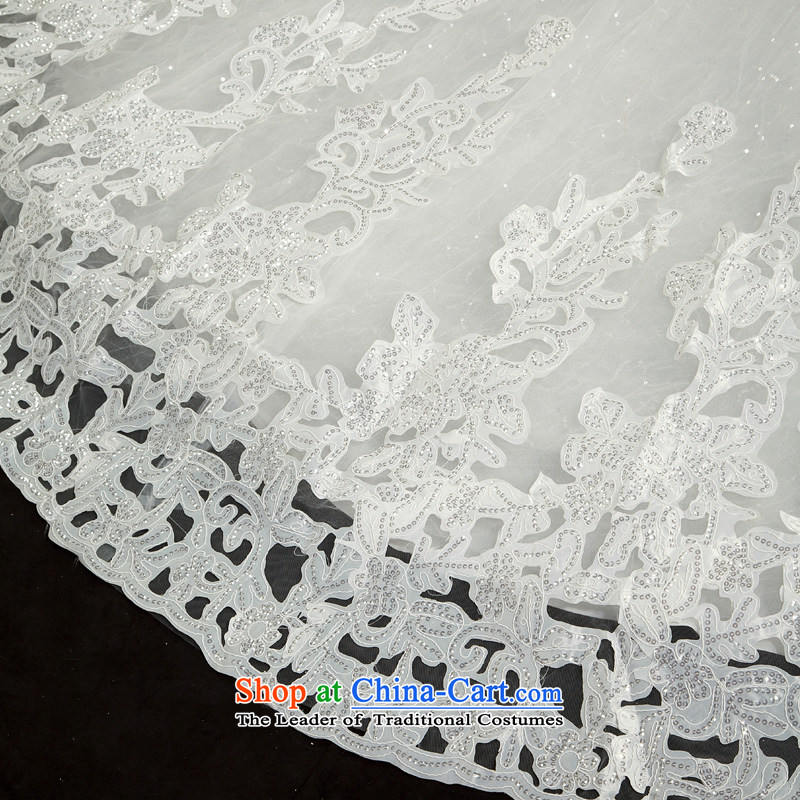 Ho full Chamber wedding dresses new 2015 Bai Liang chip and chest straps to align the bride lace video thin wedding diamond tail White M HO full Chamber , , , shopping on the Internet
