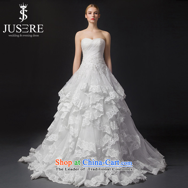 There is a?new 2015 senbas wedding dresses and chest multi-tier billowy flounces skirt high waist skinny trailing white graphics?2 code