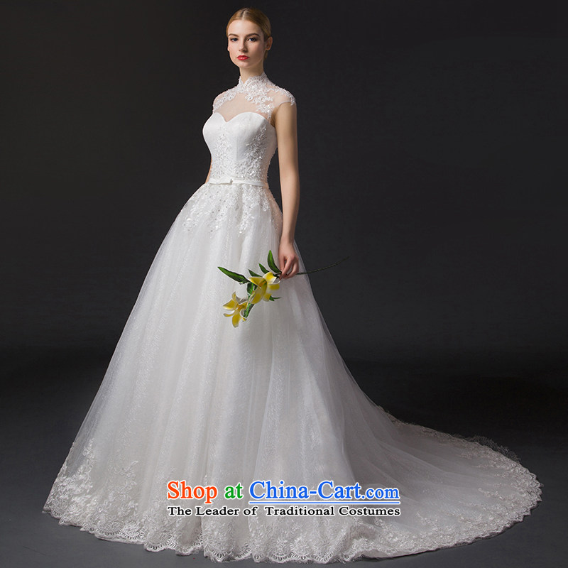 There is a stunning new 2015 on Korean-style with chest engraving package shoulder wedding dresses small trailing white 8 in no way set , , , shopping on the Internet