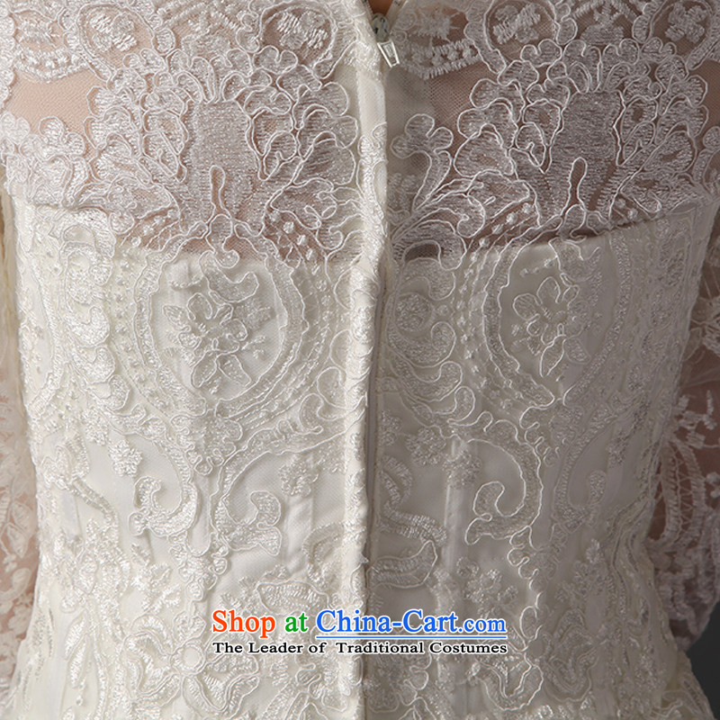 There is a new 2015 Early gardenias slotted shoulder long-sleeved Sau San crowsfoot wedding dresses trailing white 2 code, HOC , , , shopping on the Internet