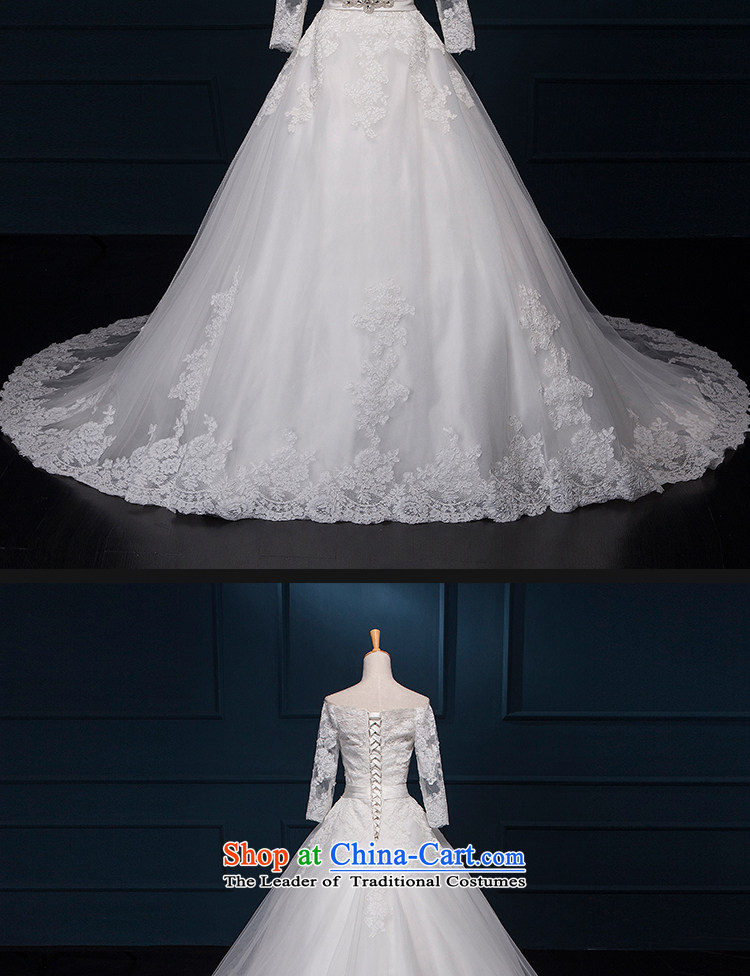There is a new course 2015 wedding dresses of the word in the shoulder lace cuff small trailing white Sau San 10 pictures, prices, brand platters! The elections are supplied in the national character of distribution, so action, buy now enjoy more preferential! As soon as possible.