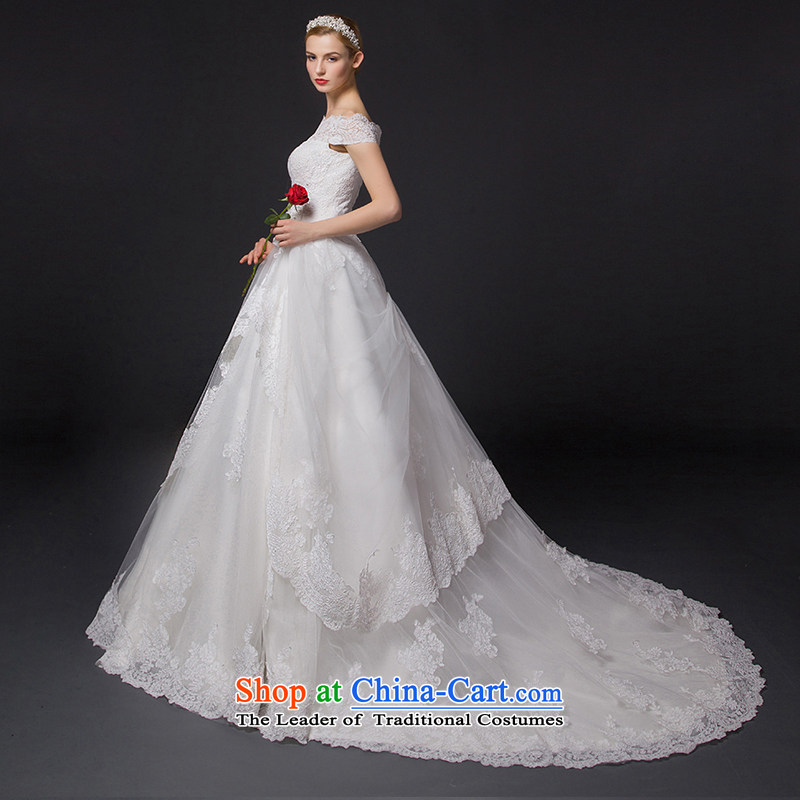 There is a lap wedding dresses Buan a small shoulder tail field White 6, HOC , , , shopping on the Internet