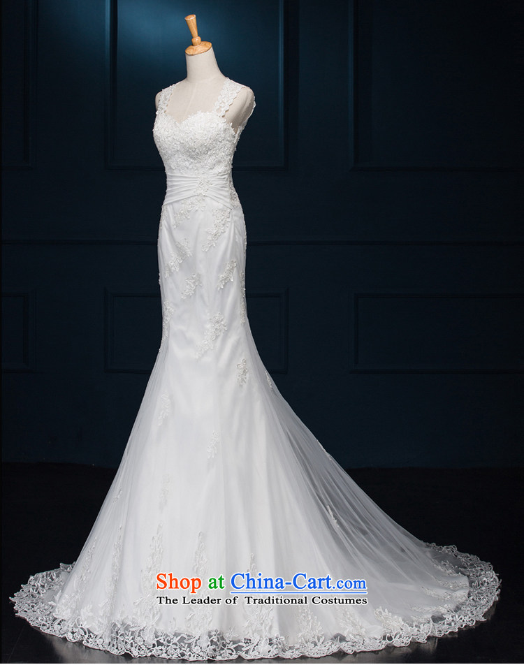 There is a new 2015 Lauder marriages crowsfoot wedding dresses shoulders back small trailing white 4 pictures, prices, brand platters! The elections are supplied in the national character of distribution, so action, buy now enjoy more preferential! As soon as possible.