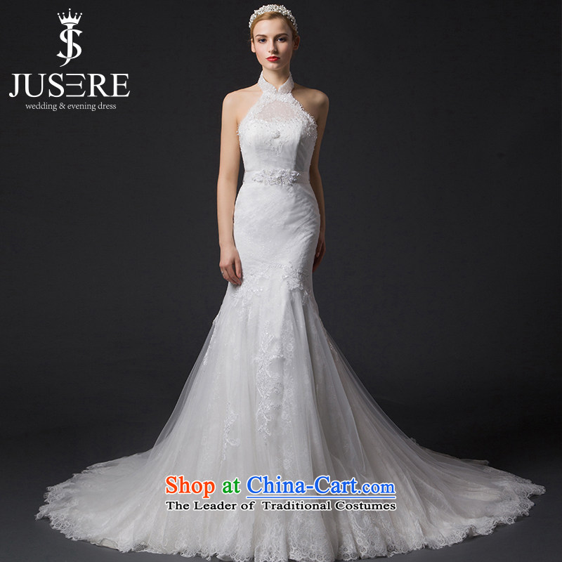 There is a silver, 2015 New wedding dress skirt hang also crowsfoot small trailing white Sau San 4 code
