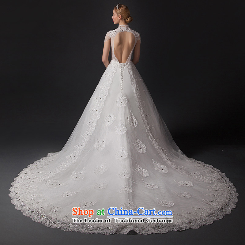 Peacock feathers are set population back and chest straps trailing white wedding dresses , 10 yards located shopping on the Internet has been pressed.