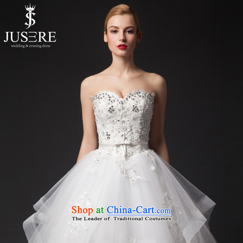 There is a clip fall prey heart and chest marriages to align the wedding dresses White8