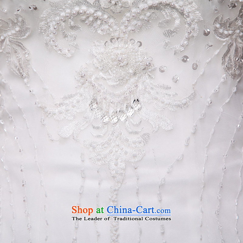 There is a white country 2015 New Sau San anointed chest crowsfoot wedding dresses trailing white 10 yards, HOC , , , shopping on the Internet