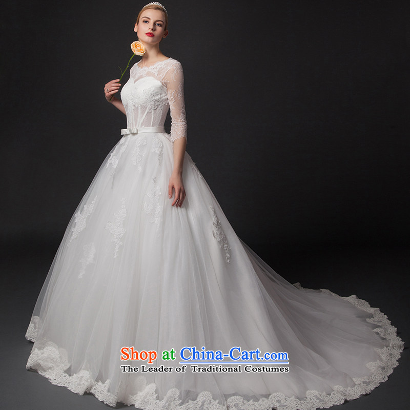 Love is by no means new 2015 Cayman wedding dresses lace in the breast tissue cuff trailing white tailored, is set , , , shopping on the Internet