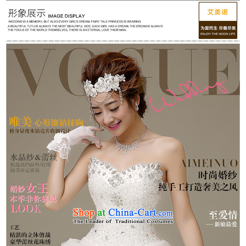 Hiv Miele wedding dresses 2015 Spring/Summer water drilling wiping the chest of a Bow Tie Strap lace parquet Korean alignment to the Princess Bride wedding H-49 White XXL picture, prices, brand platters! The elections are supplied in the national character of distribution, so action, buy now enjoy more preferential! As soon as possible.