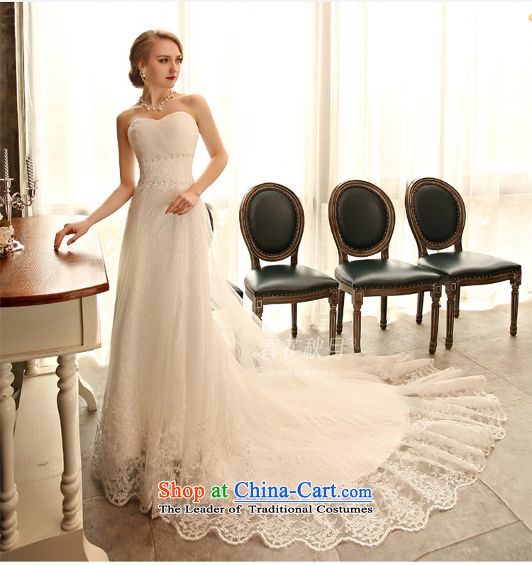 Blooming crazy lace crowsfoot wedding dresses 2015 Spring/Summer new bride anointed chest Korean luxury long tail white S picture, prices, brand platters! The elections are supplied in the national character of distribution, so action, buy now enjoy more preferential! As soon as possible.