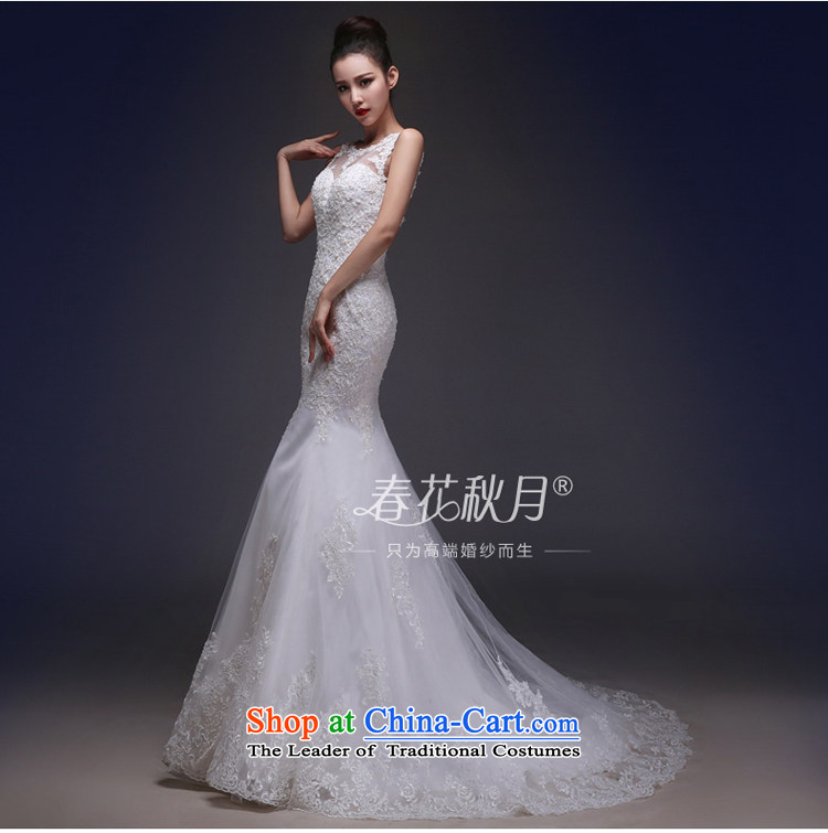 Sau San crowsfoot wedding dresses white lace sexy back 2015 new shoulders of nostalgia for the bridal wedding trailing white L picture, prices, brand platters! The elections are supplied in the national character of distribution, so action, buy now enjoy more preferential! As soon as possible.