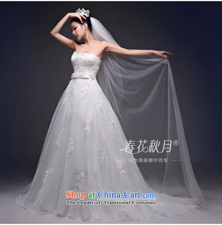 Blooming crazy anointed chest tail wedding dresses Korean Style New 2015 Spring/Summer bride sexy video thin back upscale White XXL picture, prices, brand platters! The elections are supplied in the national character of distribution, so action, buy now enjoy more preferential! As soon as possible.