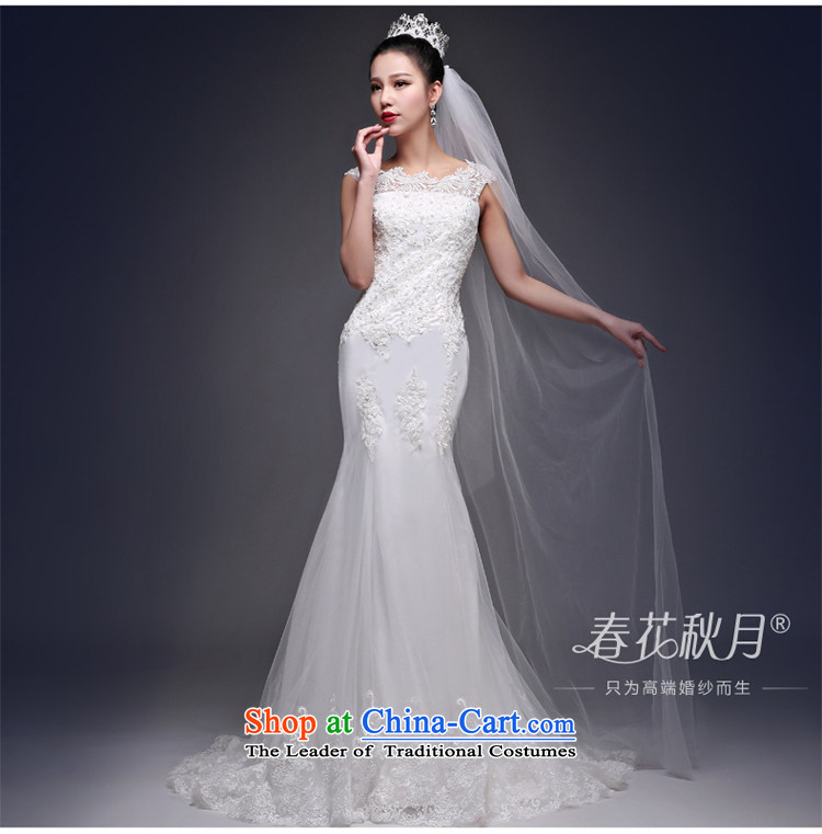 Crowsfoot wedding dresses small trailing the new 2015 Korean fashion Korean summer lace shoulder straps large bride white L picture, prices, brand platters! The elections are supplied in the national character of distribution, so action, buy now enjoy more preferential! As soon as possible.