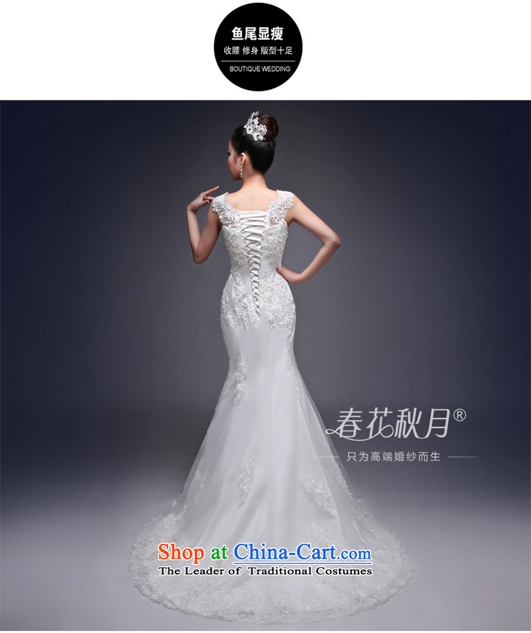 Crowsfoot wedding dresses small trailing the new 2015 Korean fashion Korean summer lace shoulder straps large bride white L picture, prices, brand platters! The elections are supplied in the national character of distribution, so action, buy now enjoy more preferential! As soon as possible.