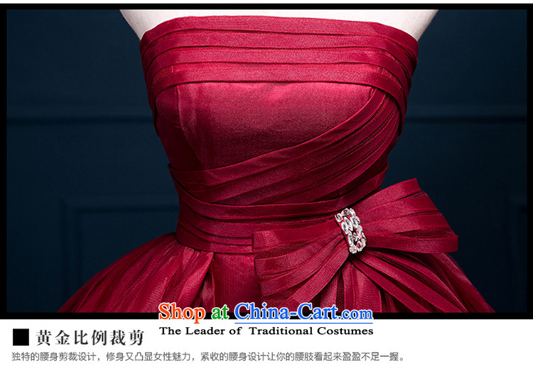 There is a spirit of dance new 2015 wedding dresses colorful fabric services will preside over Mary Magdalene chest tail pre-sale wine red 6 pictures, prices, brand platters! The elections are supplied in the national character of distribution, so action, buy now enjoy more preferential! As soon as possible.
