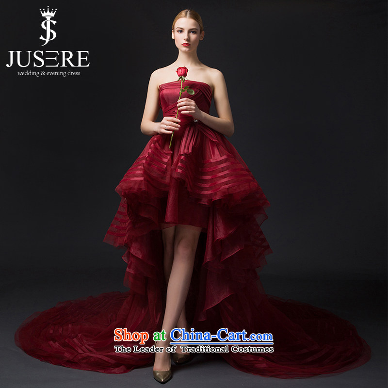 There is a spirit of dance new 2015 wedding dresses colorful fabric services will preside over Mary Magdalene chest tail pre-sale wine red 6