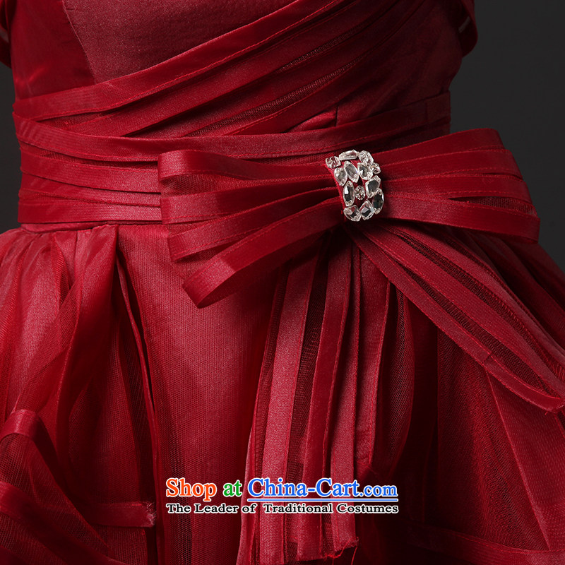 There is a spirit of dance new 2015 wedding dresses colorful fabric services will preside over Mary Magdalene chest tail pre-sale wine red 6 yards, HOC , , , shopping on the Internet