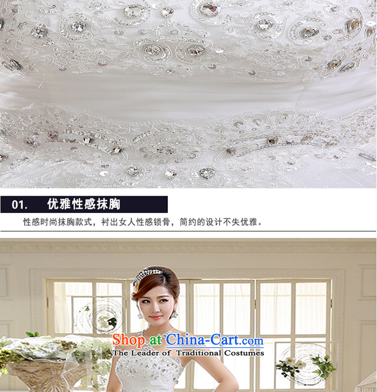 The first white into about high waist wedding Korean anointed chest tail bon bon skirt bride deluxe body wedding dresses 2015 Spring New White M picture, prices, brand platters! The elections are supplied in the national character of distribution, so action, buy now enjoy more preferential! As soon as possible.