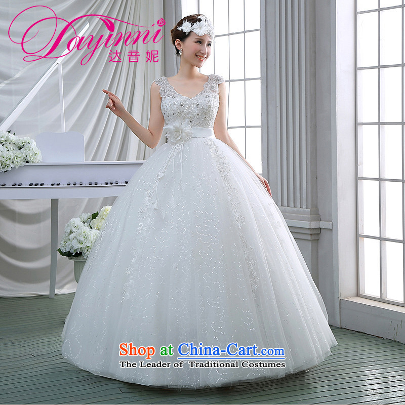 Wedding dresses autumn 2015 new Korean Princess shoulders to align the sweet graphics thin marriages pregnant women wedding whiteS