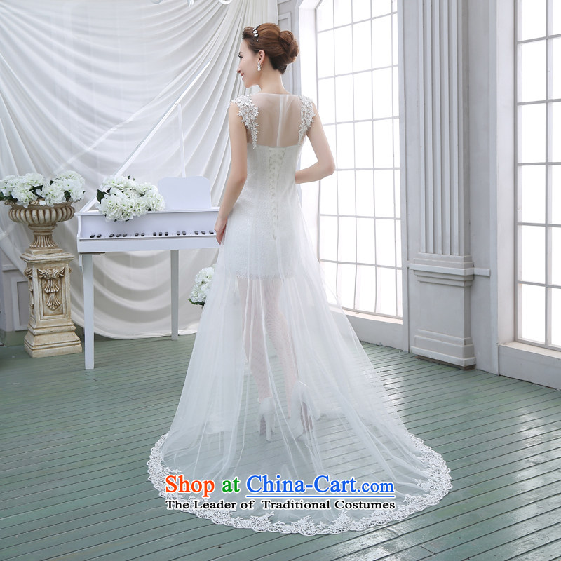 Show Show wedding dresses 2014 new stylish Korean winter two kits package and small white dresses dress presided over to tone, XL, dayinni) , , , shopping on the Internet