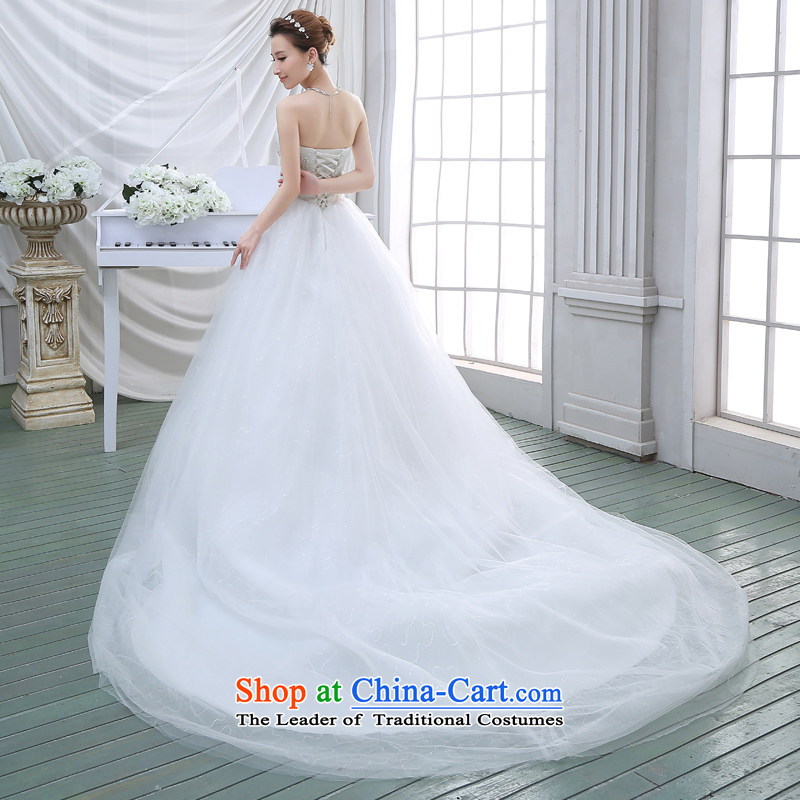 Wedding dresses new 2015 Spring tail bride anointed chest video thin Korean wedding tail lace white S, to sound (dayinni ni) , , , shopping on the Internet