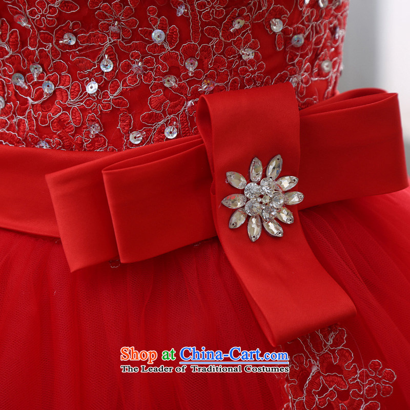 The spring and summer 2015 new stylish Korean diamond ornaments with breast height large waist to align graphics thin pregnant women bride wedding dresses red red , L, to sound (dayinni ni) , , , shopping on the Internet