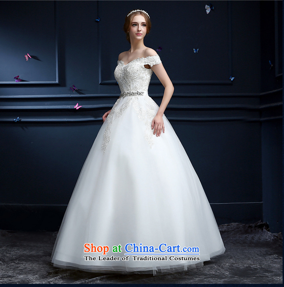 (Heung-lun's wedding dresses as the spring and summer of 2015, the new Korean Layout Align to customize your shoulders The Princess Bride slotted shoulder wedding video thin white XL code picture, prices, brand platters! The elections are supplied in the national character of distribution, so action, buy now enjoy more preferential! As soon as possible.