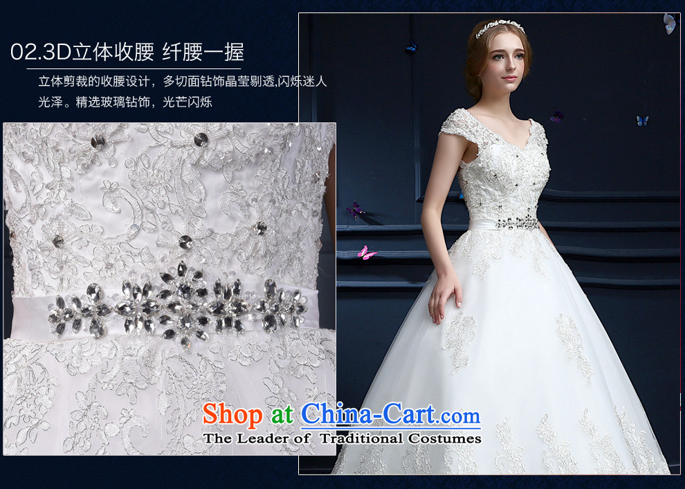 (Heung-lun's Health 2015 New 2 shoulder bags shoulder wedding lace V-neck in the high-end alignment with the large number of integrated graphics thin wedding Princess Bride wedding white picture, prices, S brand platters! The elections are supplied in the national character of distribution, so action, buy now enjoy more preferential! As soon as possible.