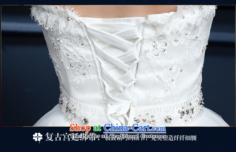 (Aaron's health-new bride in spring and summer 2015 wedding dresses palace retro lace wedding sexy anointed chest to wedding code graphics thin white S pictures, Sau San price, brand platters! The elections are supplied in the national character of distribution, so action, buy now enjoy more preferential! As soon as possible.