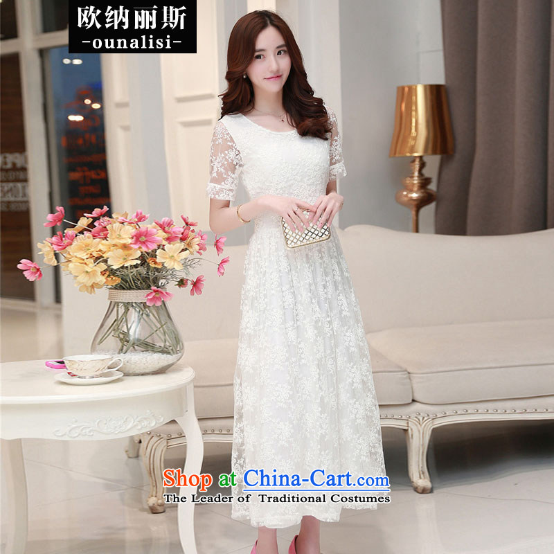 The OSCE, Alice 2015 Sau San video thin temperament stamp embroidery foutune chiffon lace long skirt evening dress bridesmaid Service Bridal Wedding White M, OSCE, Alice shopping on the Internet has been pressed.