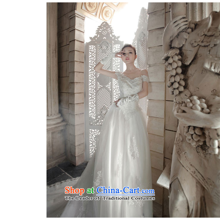 Millennium bride 2015 Spring/Summer new stylish graphics thin lace a shoulder white long drag field tail bride wedding dresses H9236 white streaks)/waist to skirt of approximately 165 M S picture, prices, brand platters! The elections are supplied in the national character of distribution, so action, buy now enjoy more preferential! As soon as possible.
