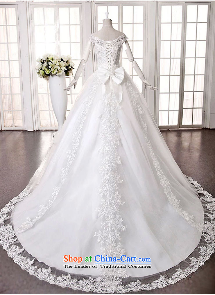 Millennium bride 2015 Spring/Summer new stylish graphics thin lace a shoulder white long drag field tail bride wedding dresses H9236 white streaks)/waist to skirt of approximately 165 M S picture, prices, brand platters! The elections are supplied in the national character of distribution, so action, buy now enjoy more preferential! As soon as possible.