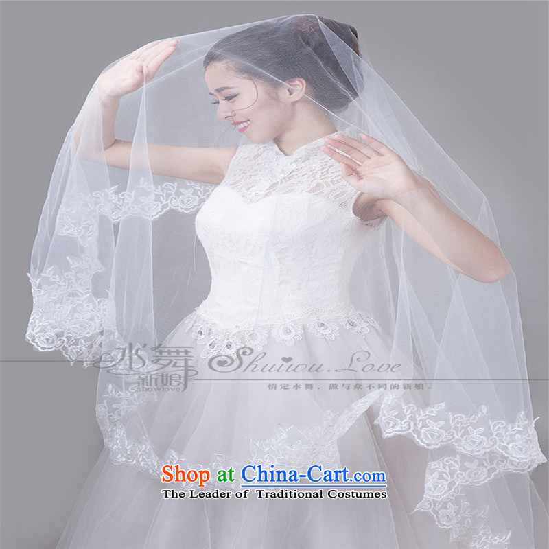 The new Korean lace long 3 m tail married women and legal wedding dresses accessories 1.5 m White, the color is sa , , , shopping on the Internet