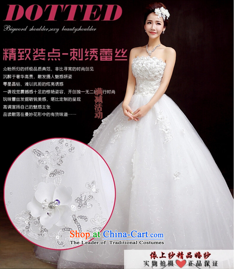 Yong-yeon and wedding dresses new stylish 2015 Korean marriages white Sau San with chest align code in spring and summer as the size of the White not returning the picture, prices, brand platters! The elections are supplied in the national character of distribution, so action, buy now enjoy more preferential! As soon as possible.