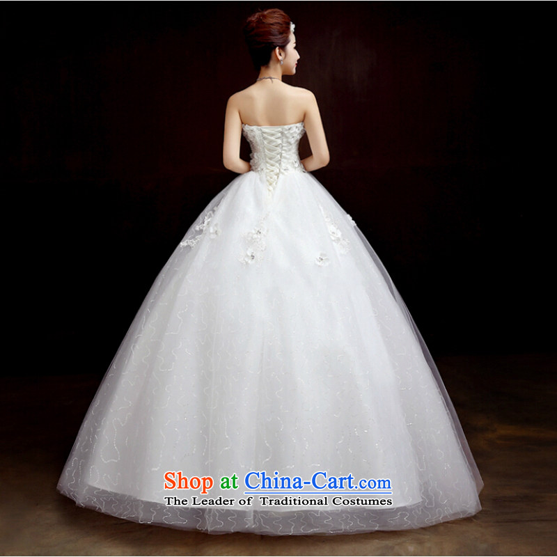 Yong-yeon and wedding dresses new stylish 2015 Korean marriages white Sau San with chest align code in spring and summer as the size of the White not returning, Yong-yeon and shopping on the Internet has been pressed.