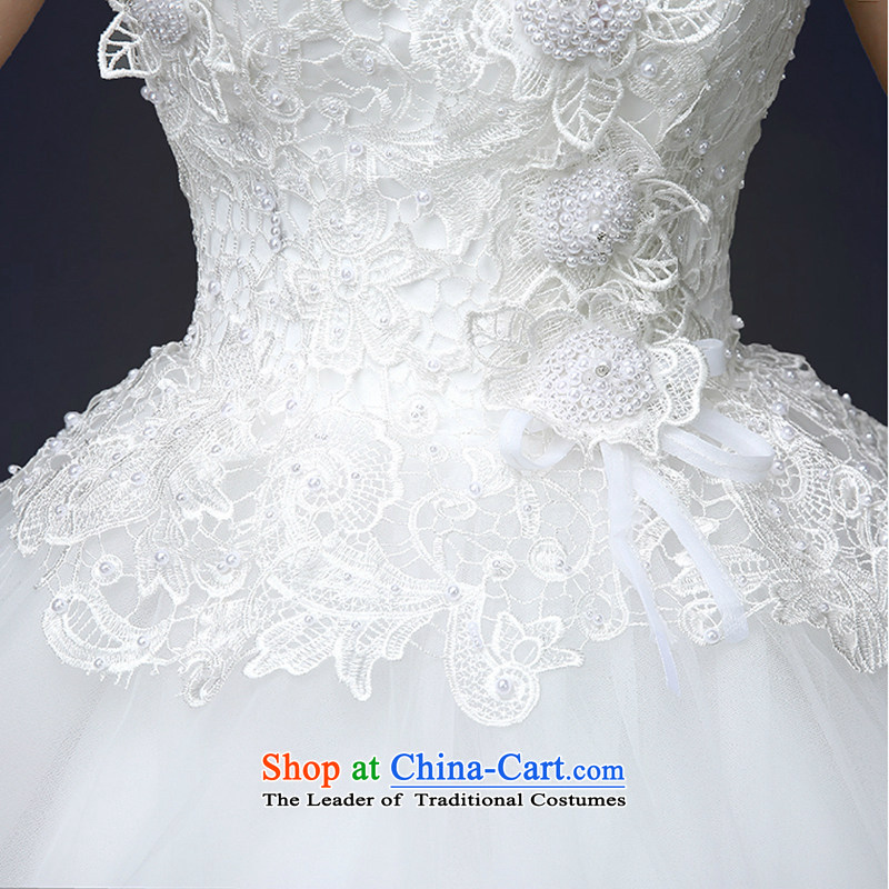 The first white into about 2015 new large shoulders wedding dresses to align the Korean version of Sau San video thin marriages wedding spring White XL, white first into about shopping on the Internet has been pressed.