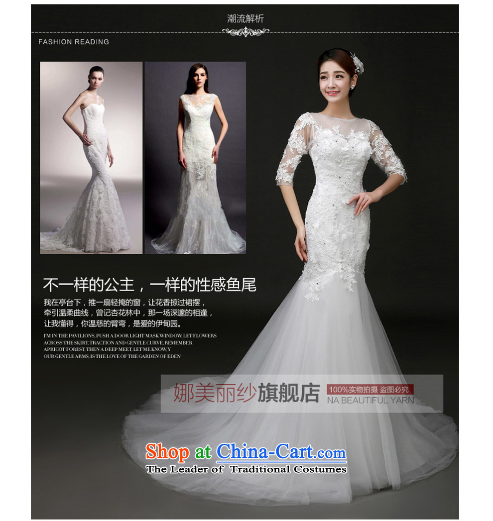 The beautiful word yarn shoulder tail Wedding 2015 new graphics package and Sau San thin lace elegant long sleeves with foutune crowsfoot wedding dresses and the Factory Outlets white S picture, prices, brand platters! The elections are supplied in the national character of distribution, so action, buy now enjoy more preferential! As soon as possible.
