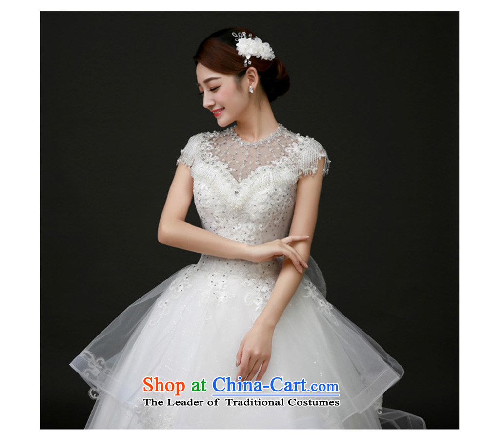 The beautiful new bride yarn 2015 word package shoulder stylish and elegant palace wind stylish and unique edging shoulder small trailing white H923 wedding pictures, prices, S brand platters! The elections are supplied in the national character of distribution, so action, buy now enjoy more preferential! As soon as possible.