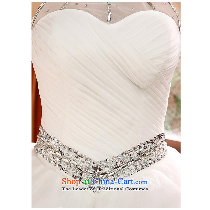 The beautiful yarn alignment to hang the history A swing wedding hand nailed bead marriages with elegant wedding sexy back sleeveless Sau San video made large thin white M, the beautiful yarn (nameilisha) , , , shopping on the Internet