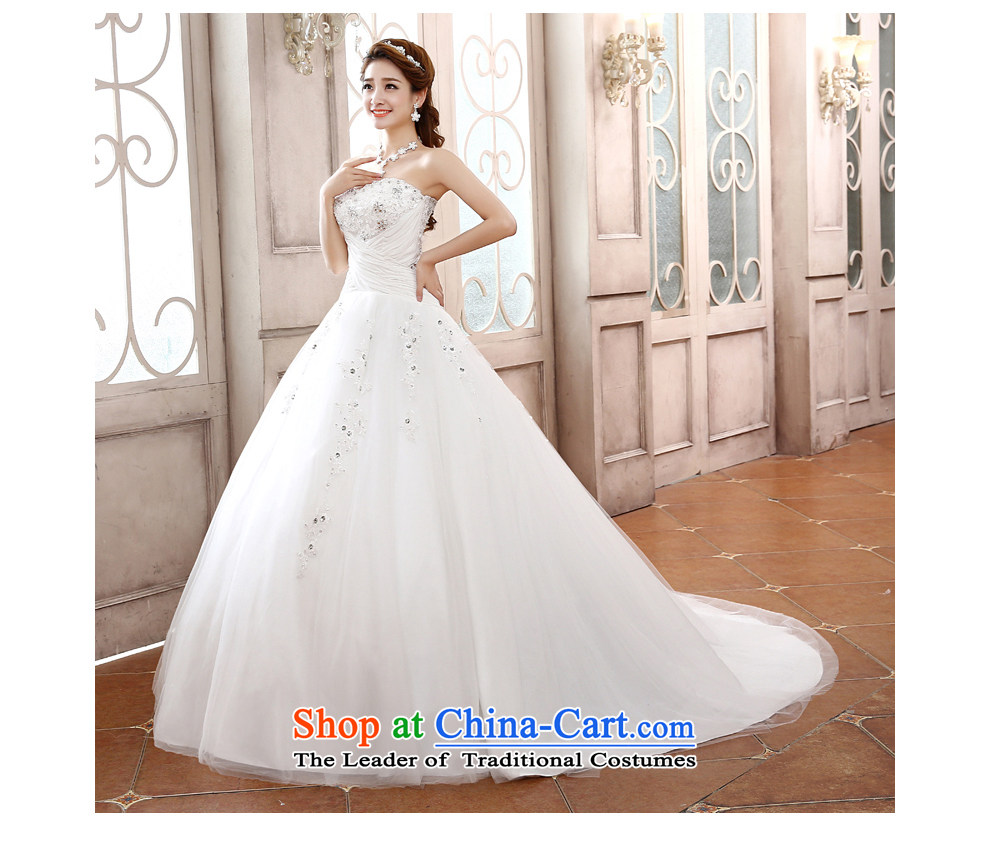 The beautiful new bride yarn 2015 anointed chest tail marriage wedding Hand-stitched chic simplicity with Sau San lace wedding dress H811 white can customize pictures, prices, brand platters! The elections are supplied in the national character of distribution, so action, buy now enjoy more preferential! As soon as possible.