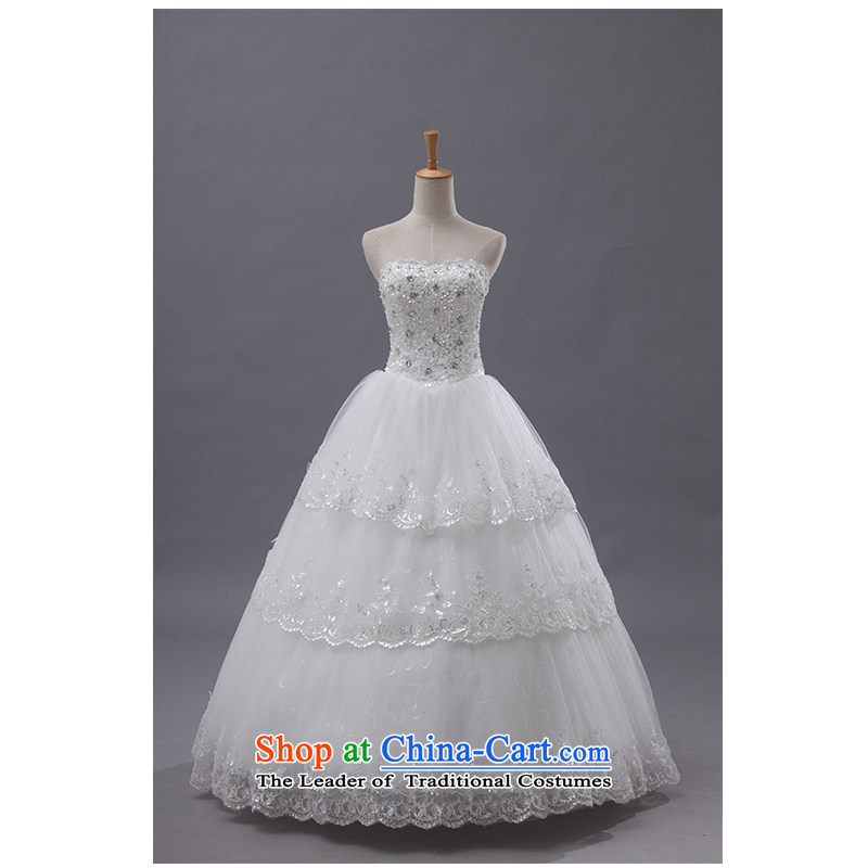 The beauty of the new 2015 wiping the chest to wedding Hand-stitched marriages wedding dresses irrepressible video about 1.22 straps Sau San Package Mail H363 white L, the beautiful yarn (nameilisha) , , , shopping on the Internet