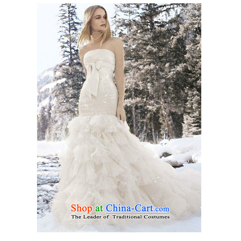 The beauty of the new 2015 anointed chest and small tail package wedding elegant front stub long after the bride wedding dresses video appeared to Sau San tie H749 custom light champagne XL, the beautiful yarn (nameilisha) , , , shopping on the Internet