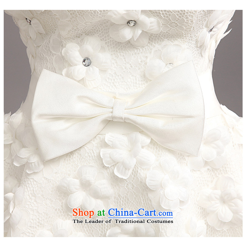 The beautiful new yarn and sexy V-Neck package and small trailing lace wedding Korean sexy Sau San tie long bride wedding 15 years new products factory outlet , L, the beautiful white yarn (nameilisha) , , , shopping on the Internet