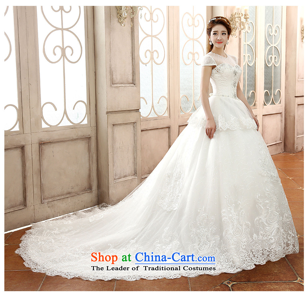 The beautiful word yarn shoulder length tail Wedding 2015 new elegant beauty with sexy shoulders edging back bride large tail wedding dresses white S picture, prices, brand platters! The elections are supplied in the national character of distribution, so action, buy now enjoy more preferential! As soon as possible.