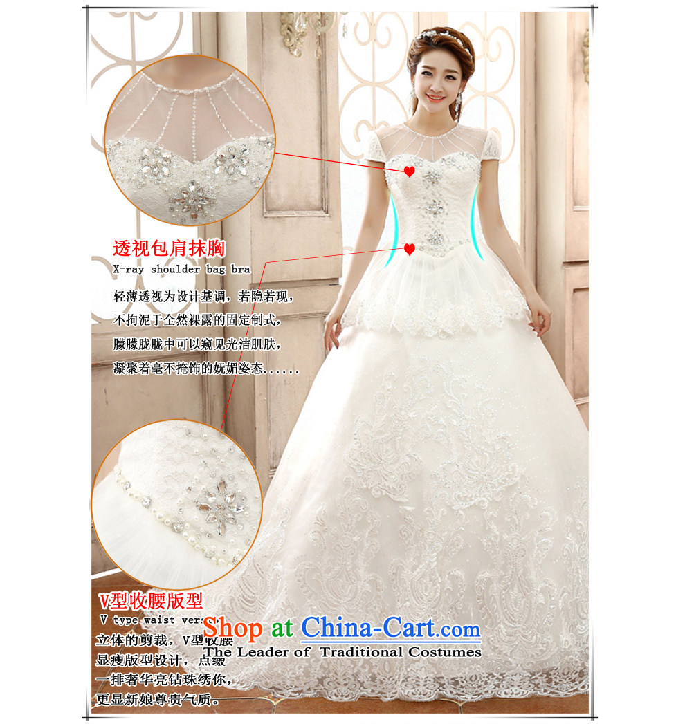 The beautiful word yarn shoulder length tail Wedding 2015 new elegant beauty with sexy shoulders edging back bride large tail wedding dresses white S picture, prices, brand platters! The elections are supplied in the national character of distribution, so action, buy now enjoy more preferential! As soon as possible.