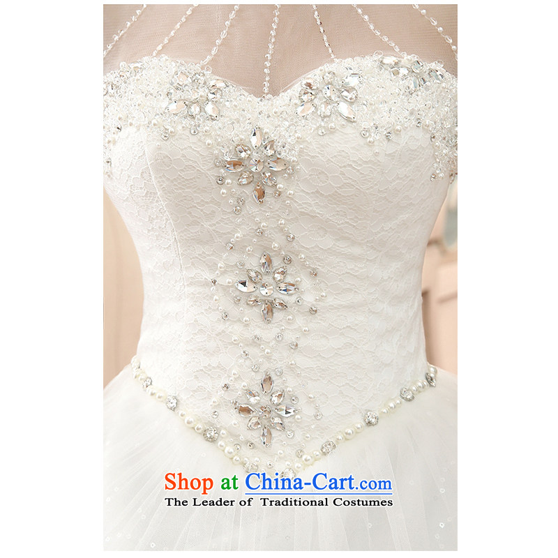 The beautiful word yarn shoulder length tail Wedding 2015 new elegant beauty with sexy shoulders edging back bride large tail wedding dress , the beautiful white yarn (nameilisha) , , , shopping on the Internet