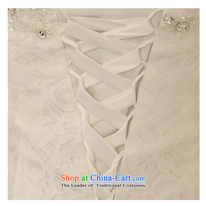The beautiful new hang history of wedding fashion Foutune of small trailing married new elegant and wedding package Sau San sleeveless minimalist with bore video about 1.22 M, the photography stage white yarn (nameilisha beautiful) , , , shopping on the I